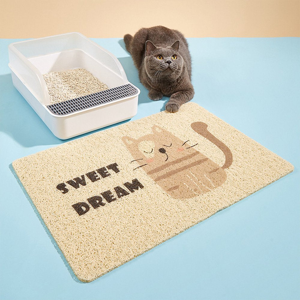 Kitten Litter Pad Non-Slip Large Pet Placemat Cat Toilet Mat Cat Litter Box Mat Animals & Pet Supplies > Pet Supplies > Cat Supplies > Cat Litter Box Mats Bangcool   