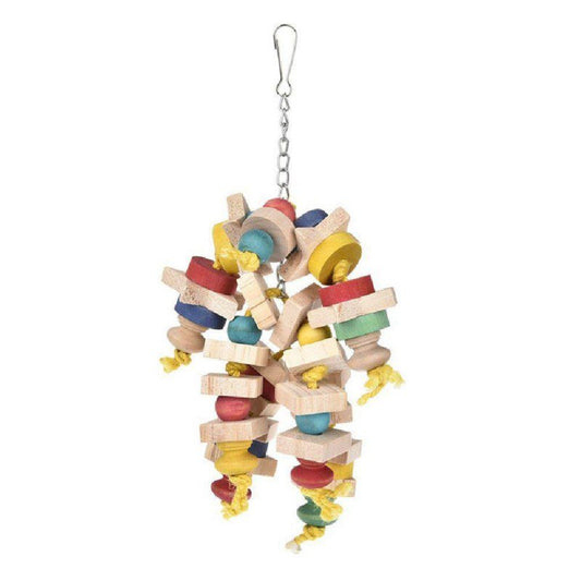 Ardorlove Colorful Wood Parrot Toys Pet Bird Chew Toy Funny Swing Toys Hanging Ladder Climbing Toys for Bird Pet Bird Parrot Supplies Animals & Pet Supplies > Pet Supplies > Bird Supplies > Bird Toys Ardorlove   