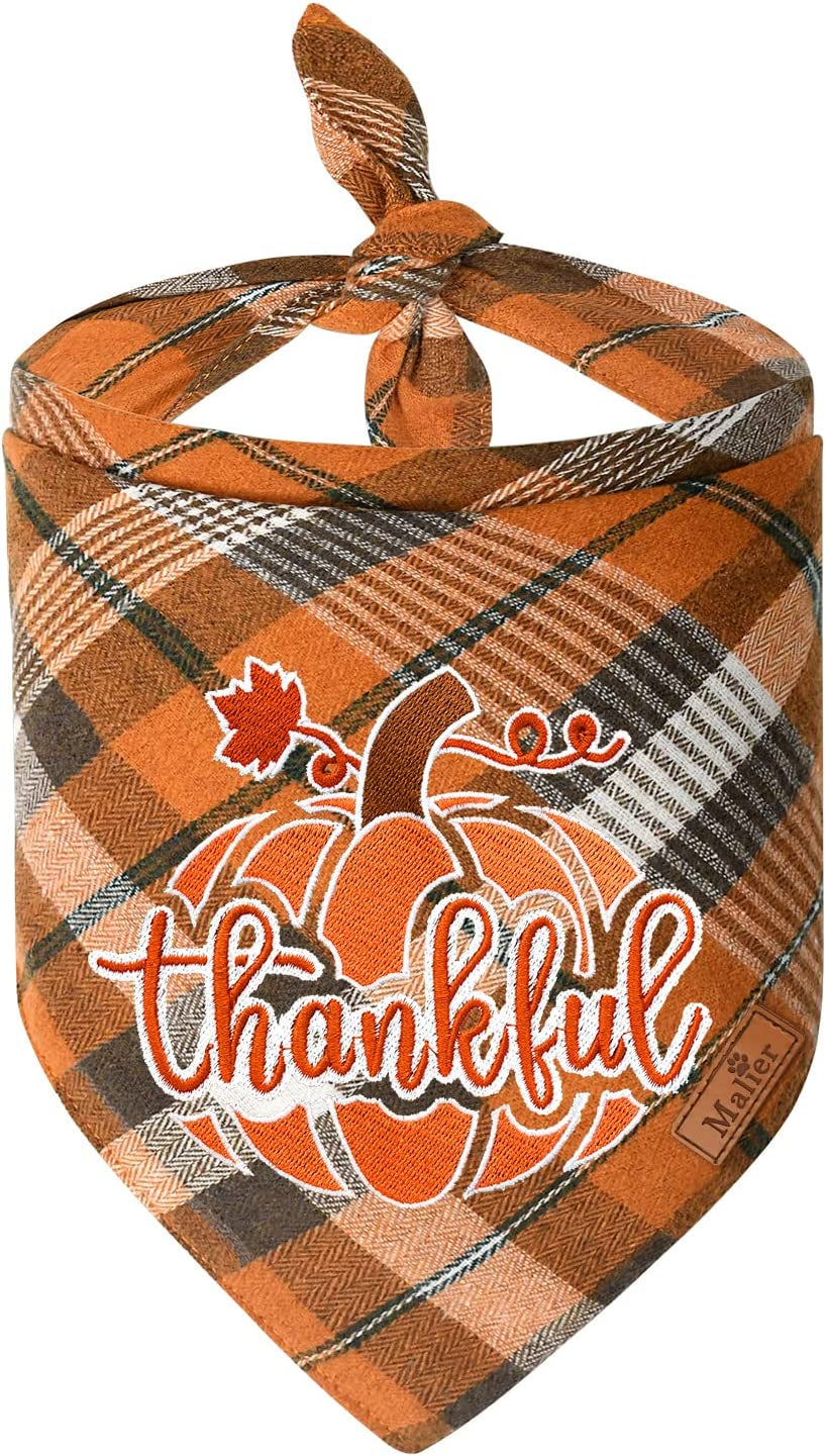 Malier Dog Christmas Bandana Reversible Embroidered Dog Bandana Classic Buffalo Plaid Pet Dog Scarf Multiple Sizes Dog Pet Triangle Bibs Kerchief for Small Medium Large and Extra Large Dogs Cats Pets Animals & Pet Supplies > Pet Supplies > Dog Supplies > Dog Apparel Malier Style 3 X-Large 