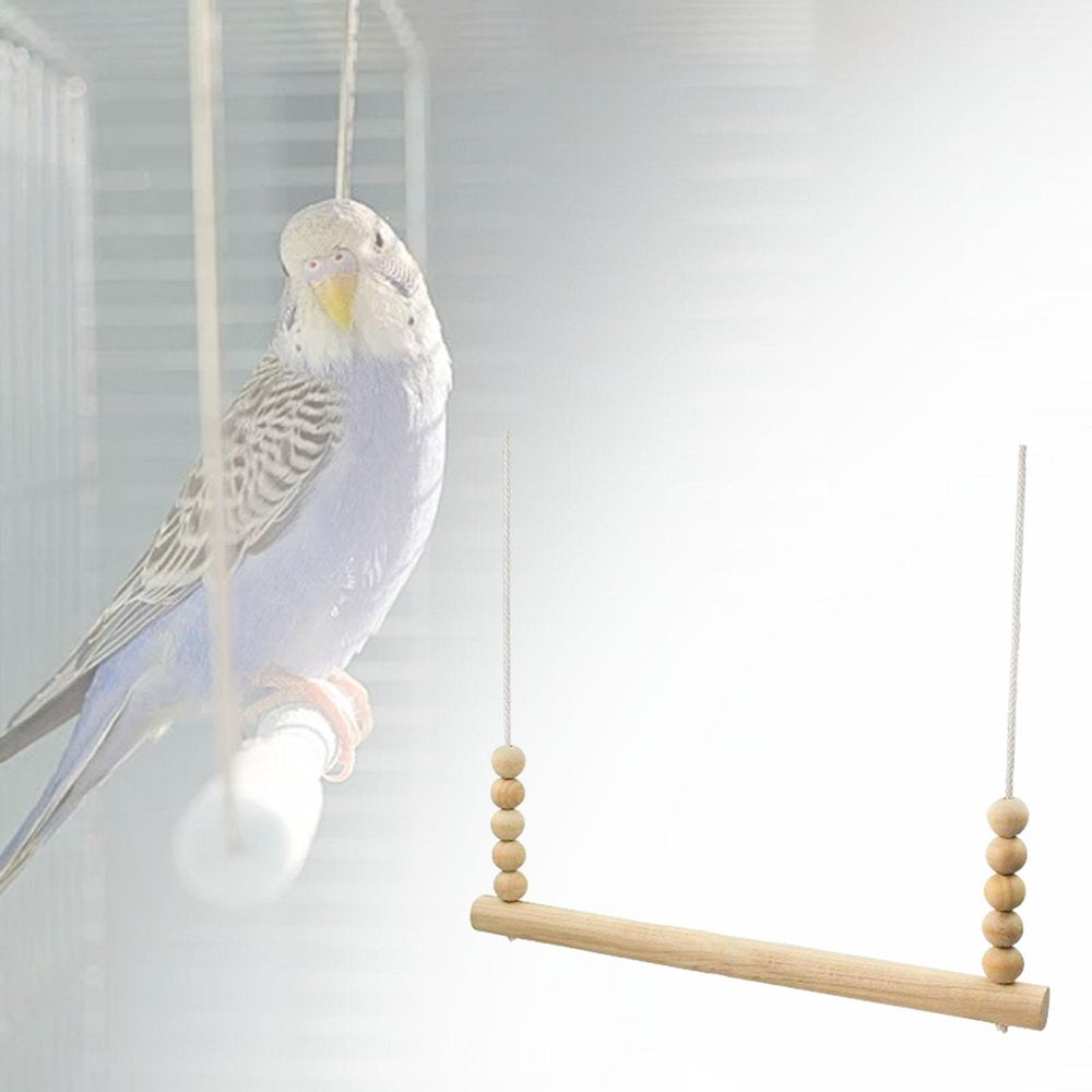 Natural Wooden Chicken Swing Stand Large Birds Parrot Perch Ladder Play Toy Animals & Pet Supplies > Pet Supplies > Bird Supplies > Bird Ladders & Perches Menolana   
