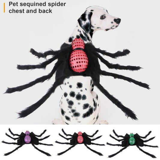 D-GROEE Halloween Dog Spider Costumes - Pet Costume Spider Halloween Pet Cosplay Dog Cat Costumes Apparel for Medium Small Dogs Cats Animals & Pet Supplies > Pet Supplies > Cat Supplies > Cat Apparel D-GROEE S Red 