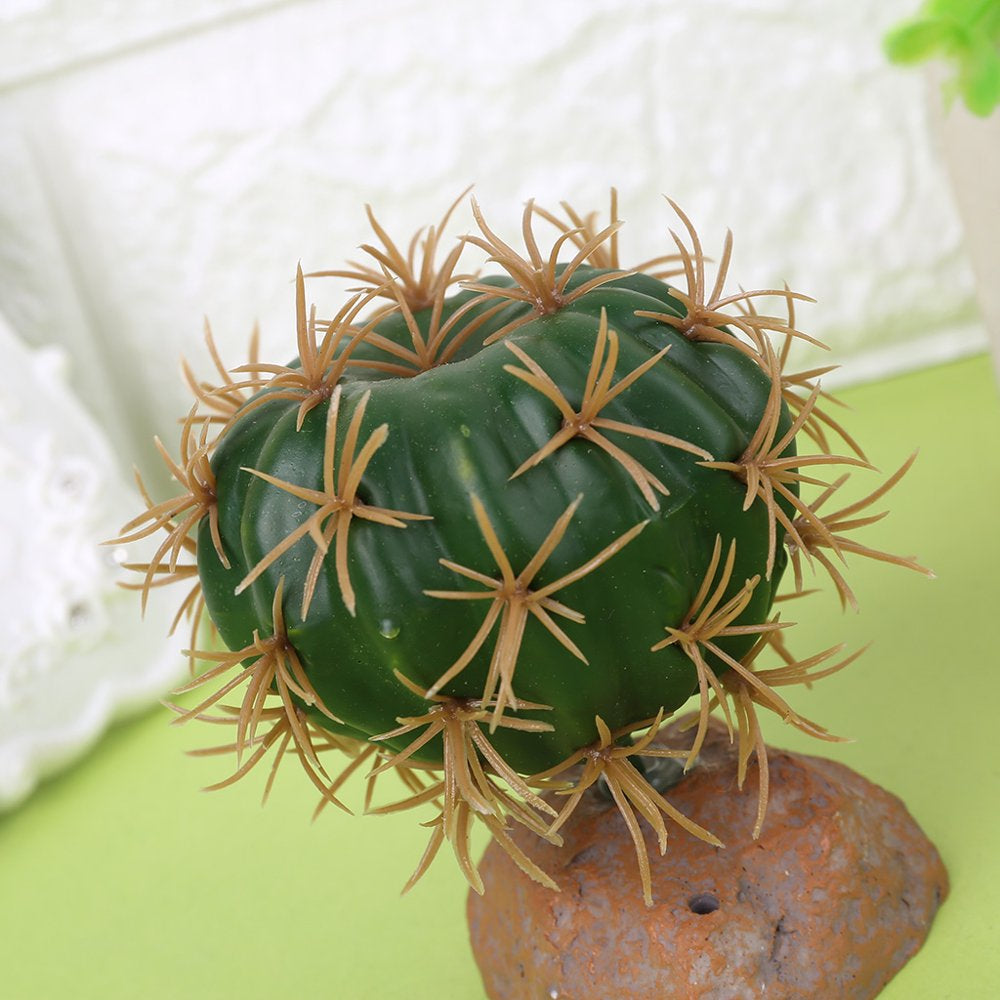 Artificial Reptile Plants for Climbing Lifelike Terrarium Plastic Cactus Bendable Vines Amphibian Habitat Ornaments