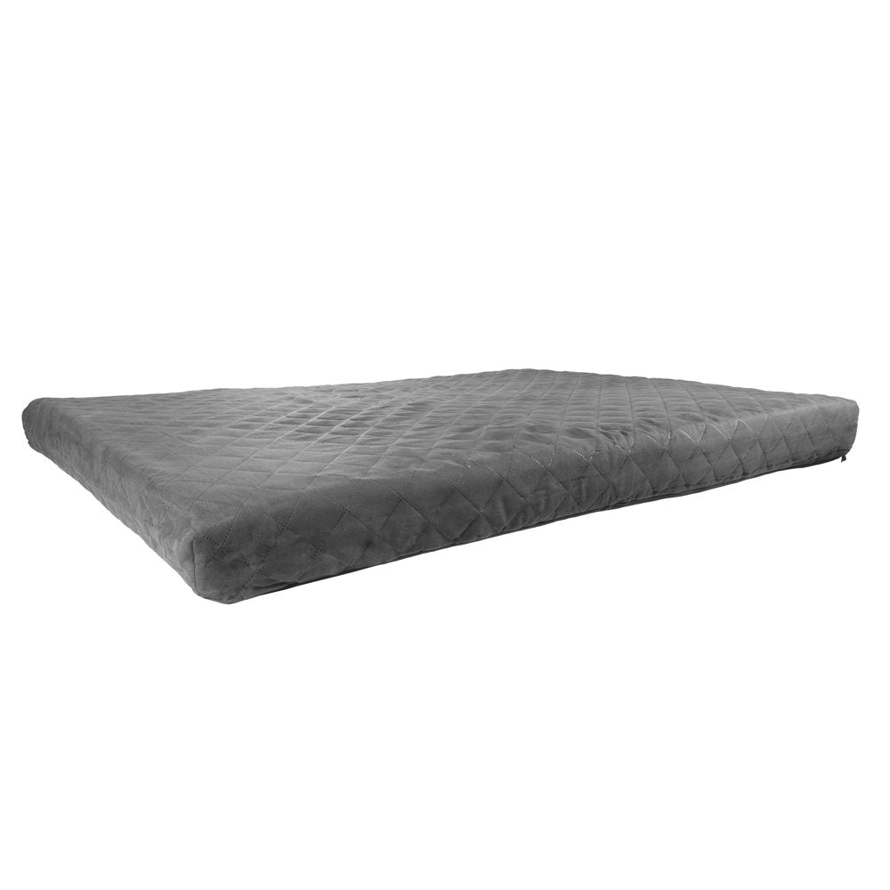Waterproof Dog Bed – 2-Layer Memory Foam Dog Bed with Removable Machine Washable Cover – 36X27 Dog Bed for Large Dogs up to 75Lbs by PETMAKER (Gray) Animals & Pet Supplies > Pet Supplies > Cat Supplies > Cat Beds Trademark Global LLC   