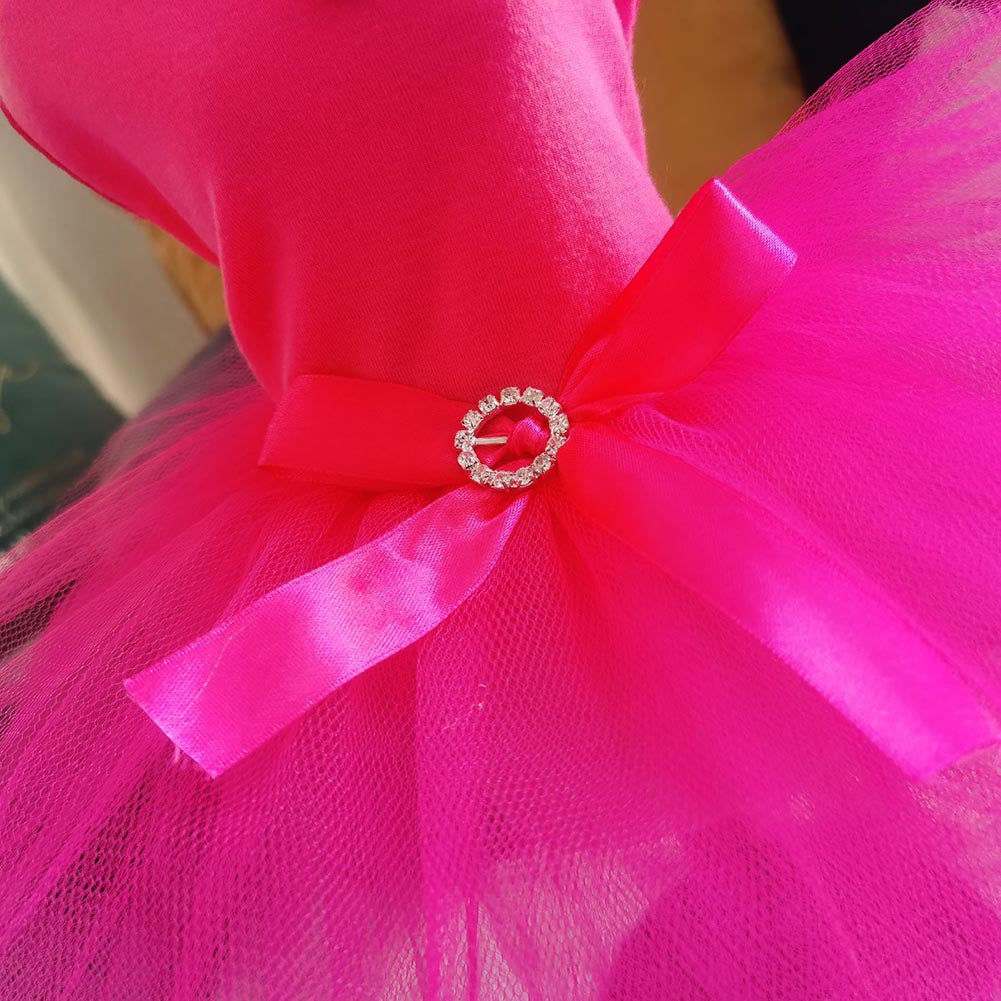 Pet Dog Cat Princess Tutu Dress Bow Bubble Dress Pet Puppy Clothes Dog Apparel Large Clothes for Pets Girl Red XS Animals & Pet Supplies > Pet Supplies > Dog Supplies > Dog Apparel Dcastle   