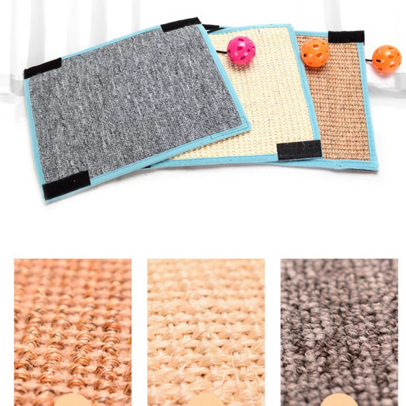 Scratching Board Mat Pad Cat Sisal Loop Carpet Scratcher Indoor Home Furniture Table Chair Sofa Legs Protector Pet Toy