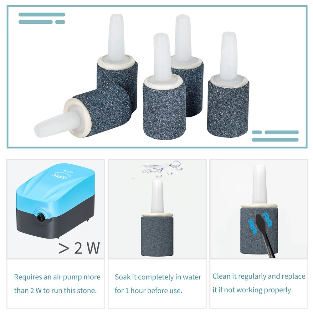 Pawfly 0.6 Inch Air Stone 10 Pieces Cylinder Bubble Diffuser Airstones for Aquarium Fish Tank Pump Grey Animals & Pet Supplies > Pet Supplies > Fish Supplies > Aquarium Air Stones & Diffusers Pawfly   