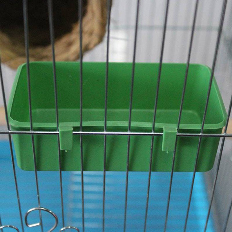 Parrot Bath Box Bird Cage Accessory Supplies Bathing Tub for Brids Canary Budgies Parrot Random Color Animals & Pet Supplies > Pet Supplies > Bird Supplies > Bird Cage Accessories Fantadool   