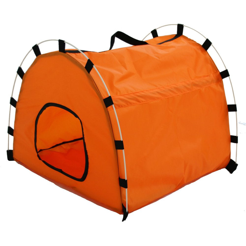 Pet Life ® 'Skeletal Outdoor' Travel Camping Wire-Folding Collapsible Pet Dog Crate House Tent W/ Travel Bag Animals & Pet Supplies > Pet Supplies > Dog Supplies > Dog Houses Pet Life   