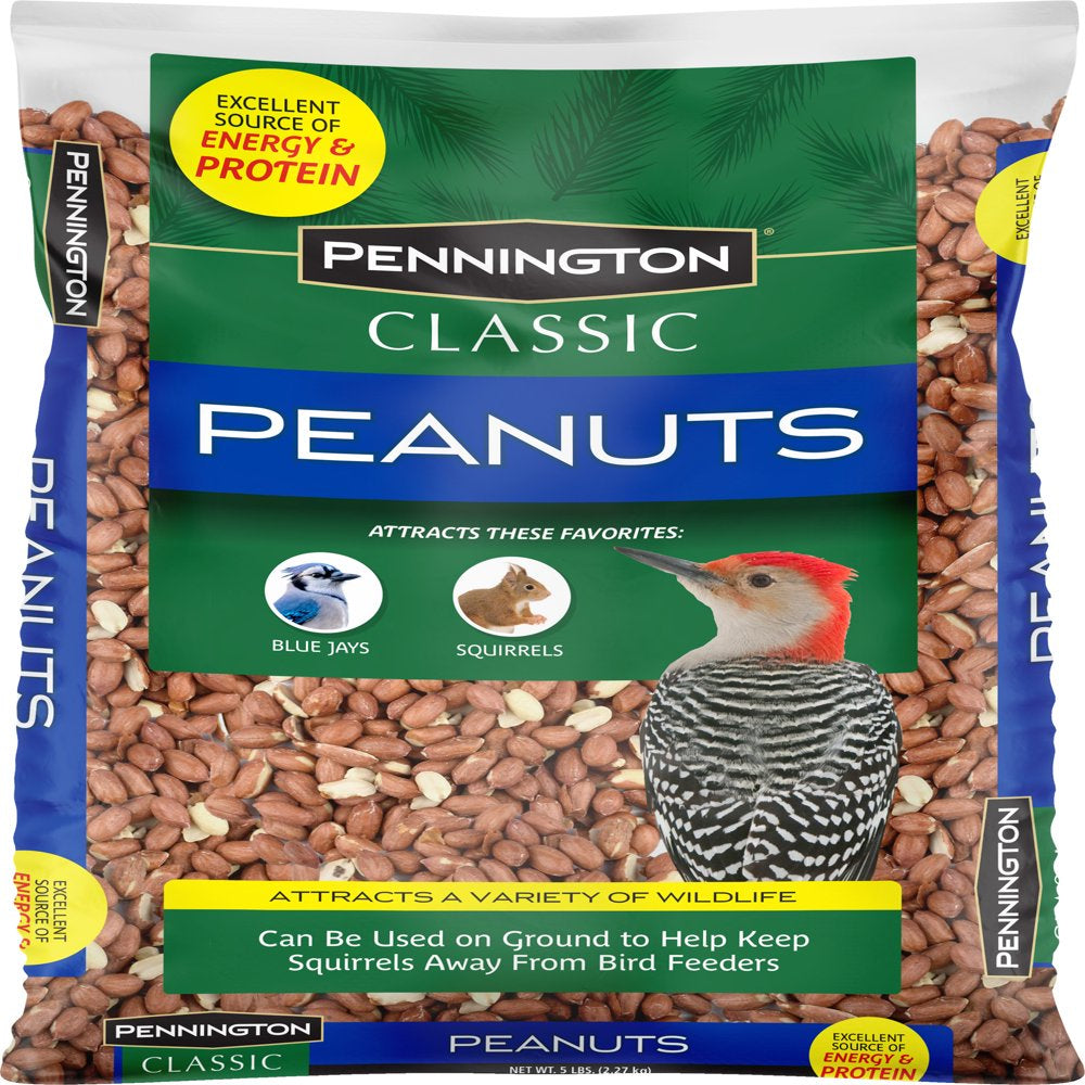 Pennington Shelled Peanuts Wildlife and Wild Bird Food, 5 Lb. Bag Animals & Pet Supplies > Pet Supplies > Bird Supplies > Bird Food CENTRAL GARDEN & PET COMPANY   