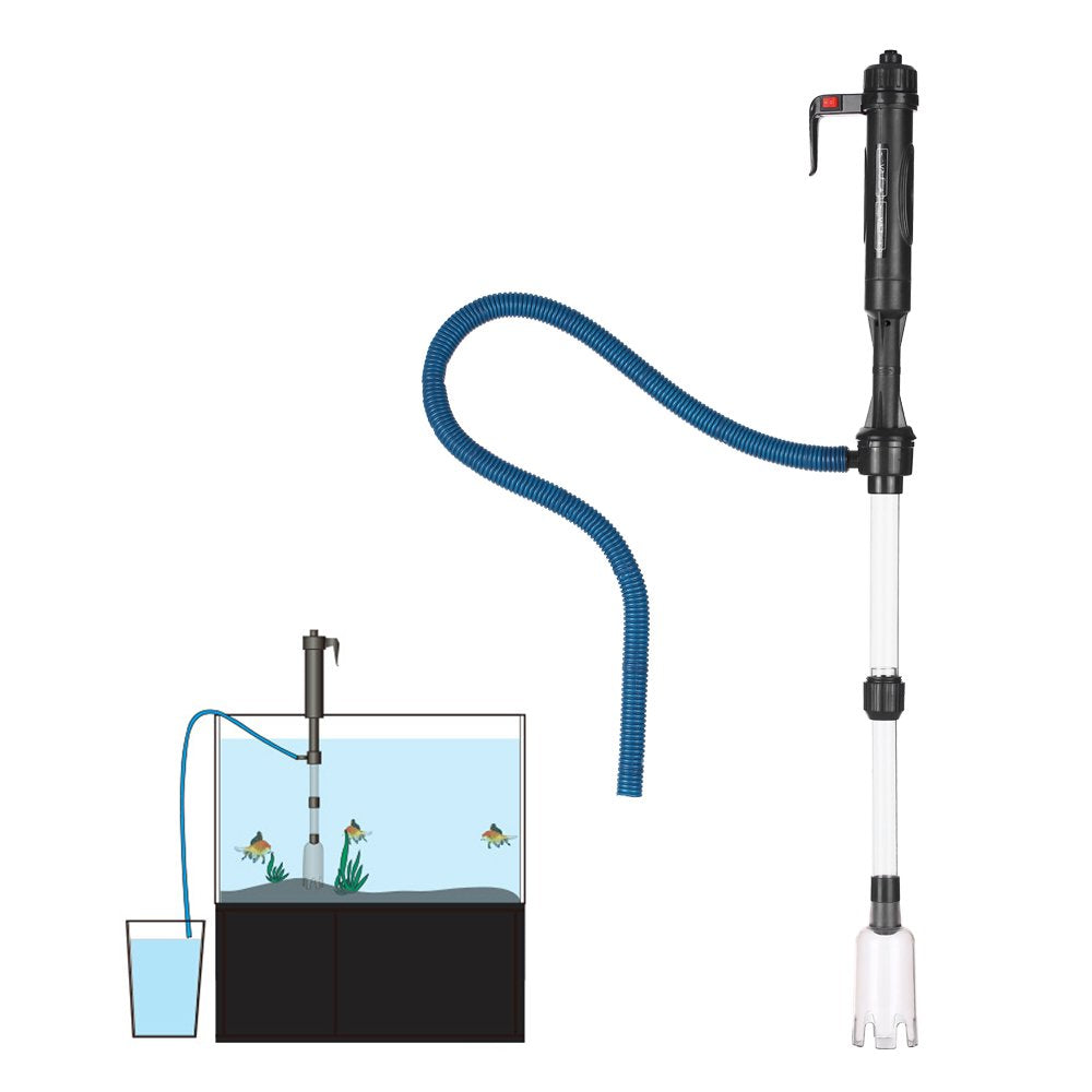 Electric Aquarium Fish Tank Water Changer Sand Washer Vacuum Siphon Operated Gravel Cleaner Aquarium Cleaning Tool Animals & Pet Supplies > Pet Supplies > Fish Supplies > Aquarium Cleaning Supplies Anself   