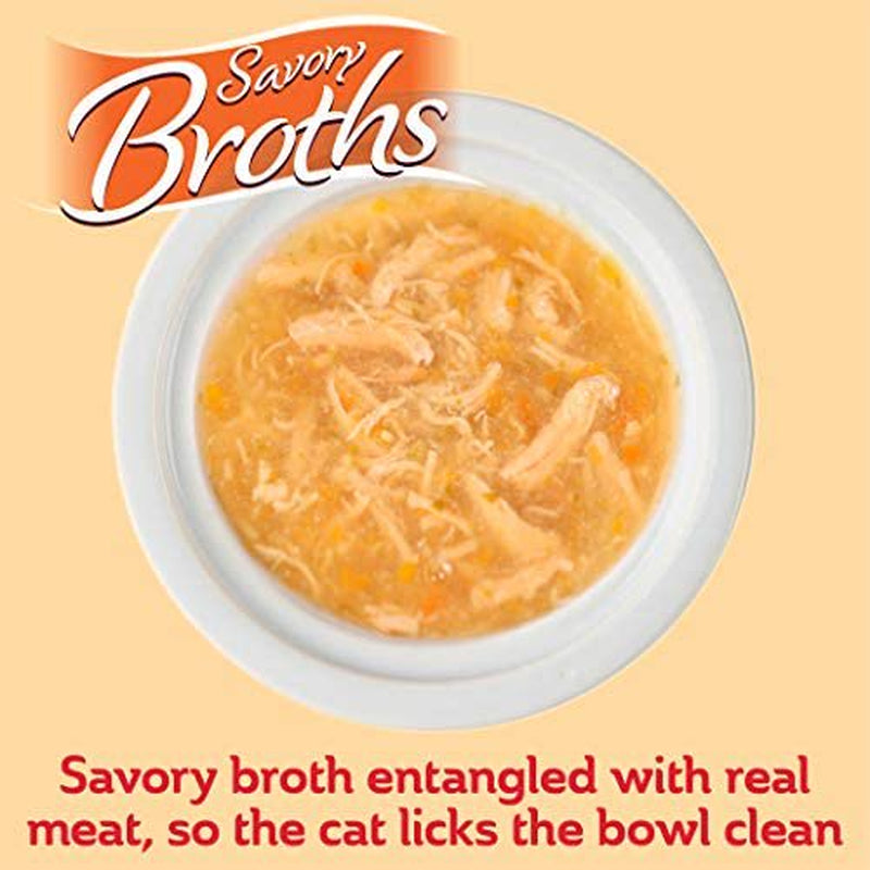 Delectables Savory Broths Lickable Wet Cat Treats for Adult & Senior Cats