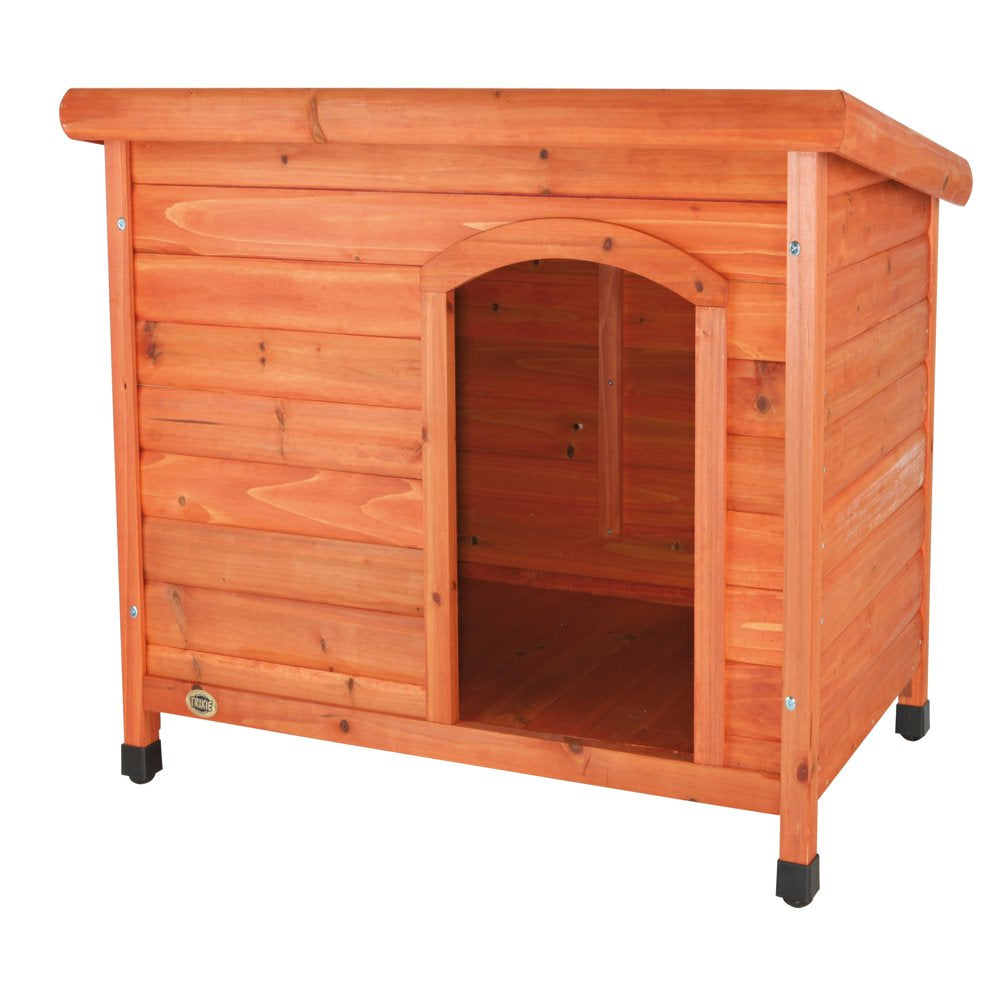 TRIXIE Natura Classic Dog House, Flat Hinged Roof, Adjustable Legs, Brown, Medium Animals & Pet Supplies > Pet Supplies > Dog Supplies > Dog Houses TRIXIE M  