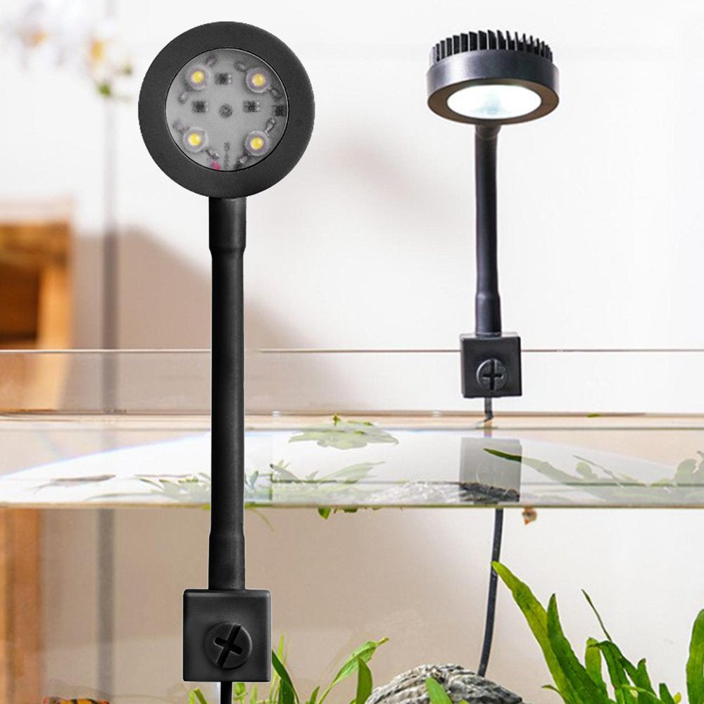 Small Fish Tank Light Aquarium Light with Remote for Coral Clip Black Animals & Pet Supplies > Pet Supplies > Fish Supplies > Aquarium Lighting Colcolo   