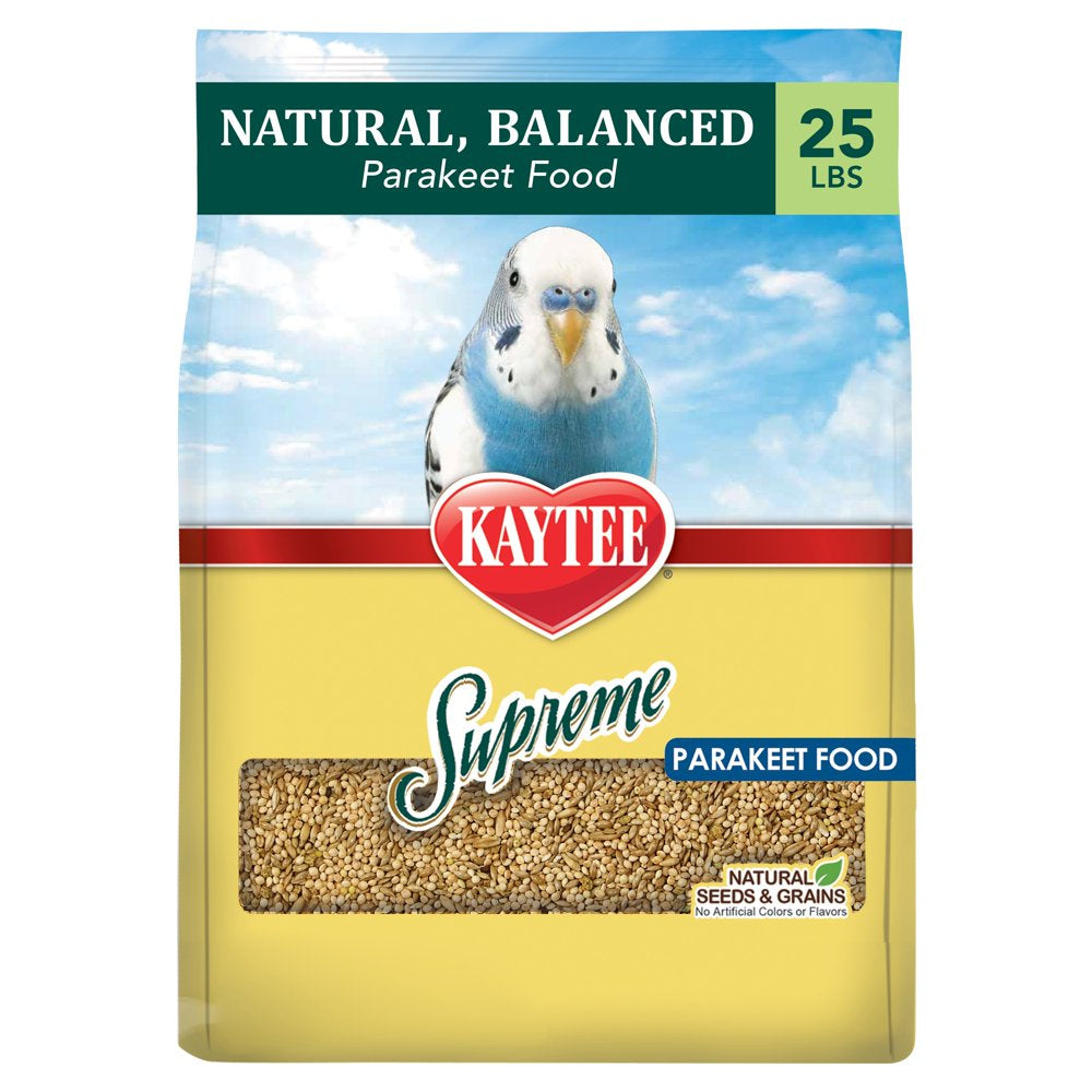 Kaytee Supreme Parakeet Pet Bird Food, 25 Lb Animals & Pet Supplies > Pet Supplies > Bird Supplies > Bird Food Central Garden and Pet   