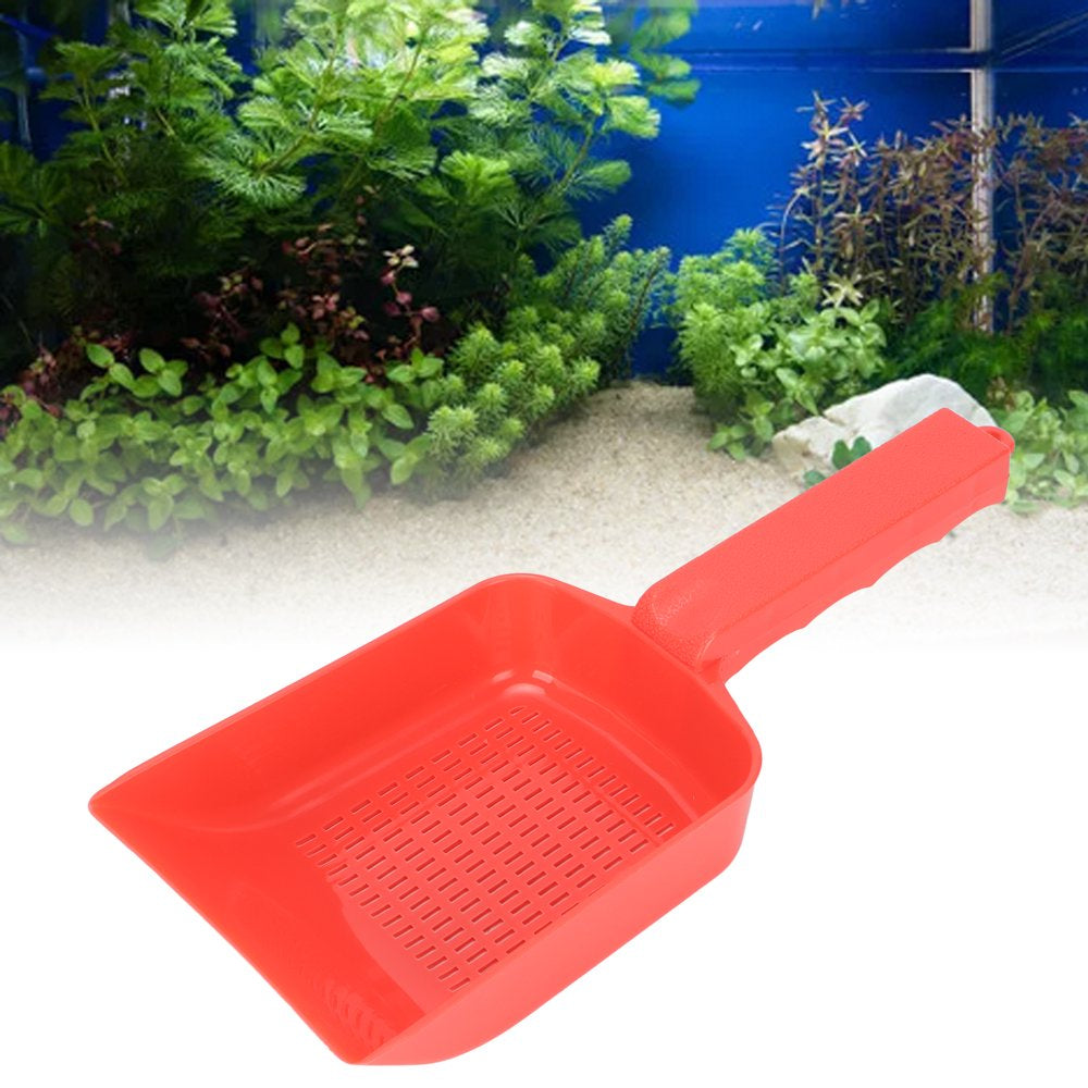 Khall Gravel Sand Shovel,Fish Tank Sand Shovel,Gravel Sand Shovel Aquarium Sand Scooper Fish Tank Tool Red for Home Garden Pool Animals & Pet Supplies > Pet Supplies > Fish Supplies > Aquarium Gravel & Substrates Khall   