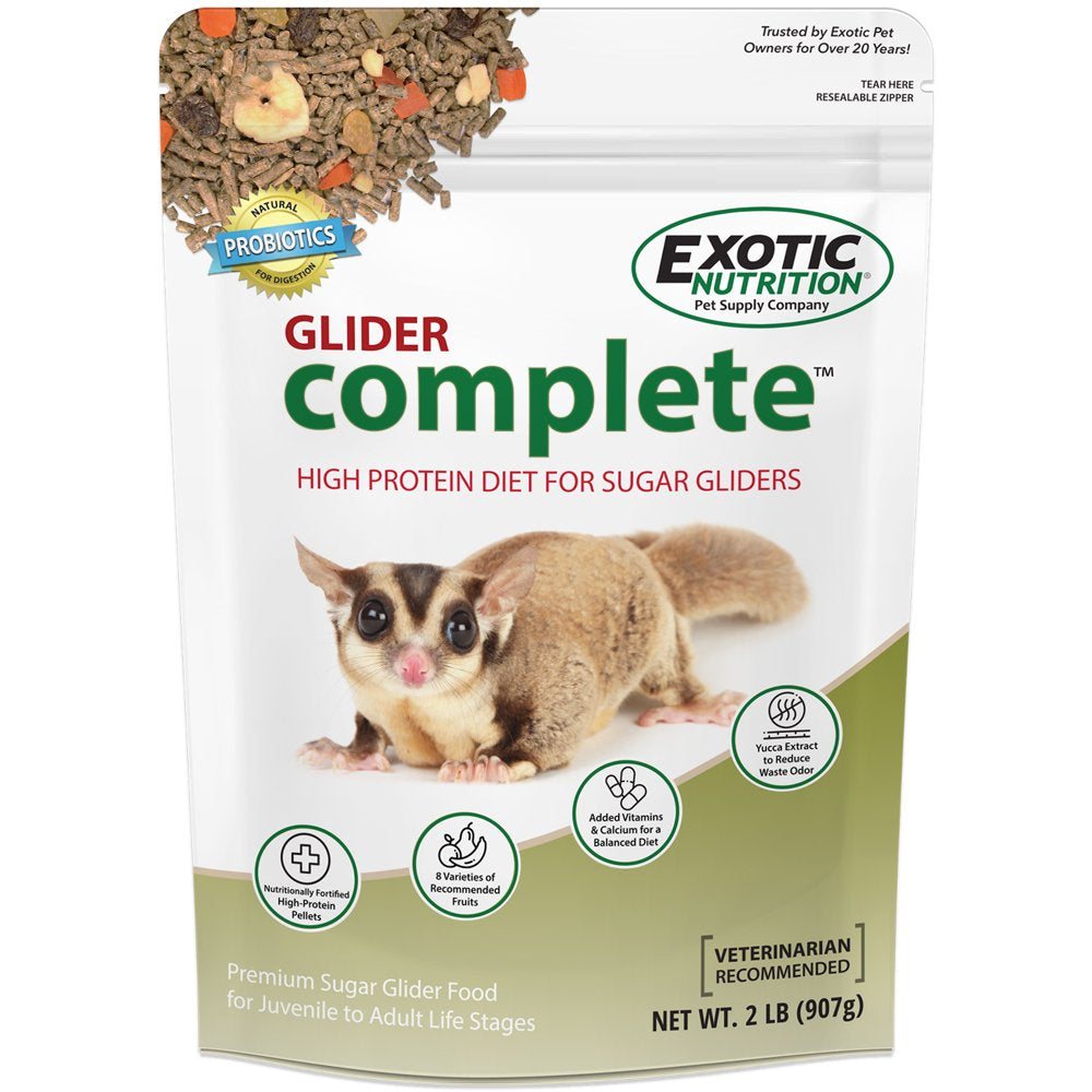 Exotic Nutrition Glider Complete 2 Lb. Sugar Glider Food Animals & Pet Supplies > Pet Supplies > Small Animal Supplies > Small Animal Food Exotic Nutrition   
