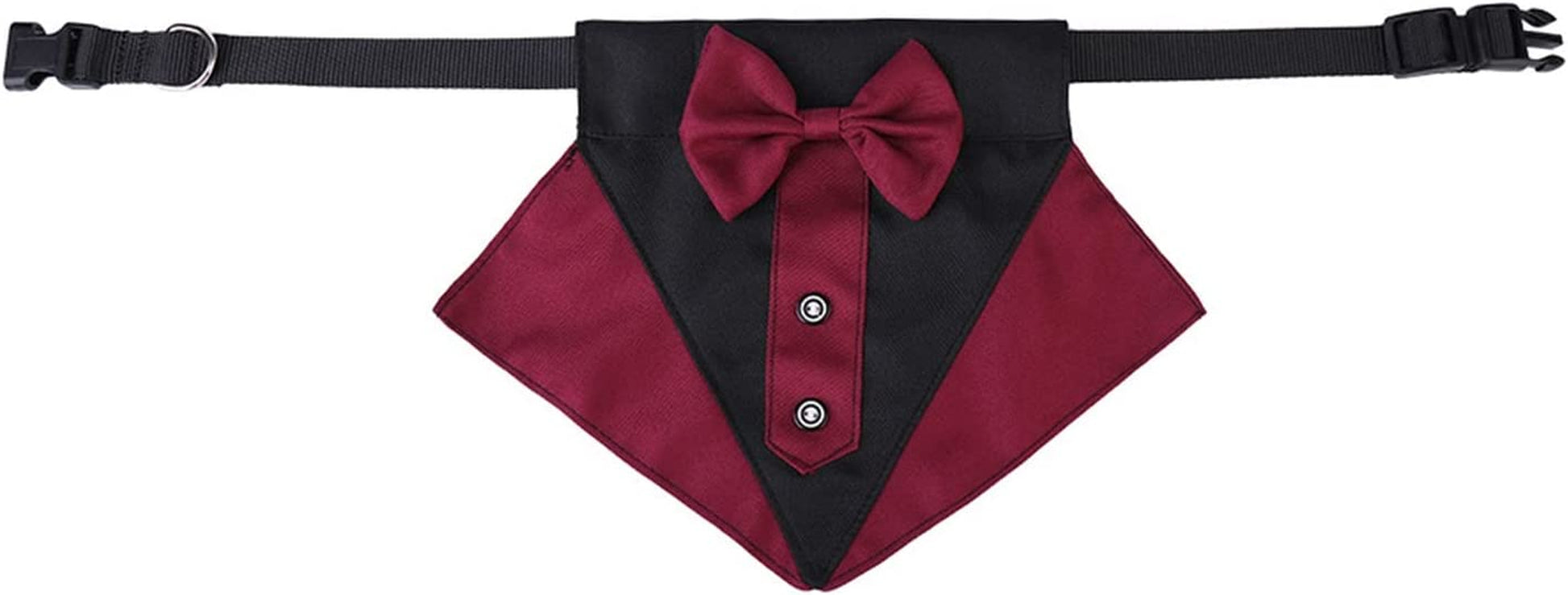 Dog Bandanas Suitable for Dog Bandana Boy & Girl Adjustable Dog Neck Tie Collar Dog Collar with Black Necktie Wedding Formal Dog Collars for Small Adorable Puppy Wedding & Valentine’S Day (Red, S) Animals & Pet Supplies > Pet Supplies > Dog Supplies > Dog Apparel Generic   