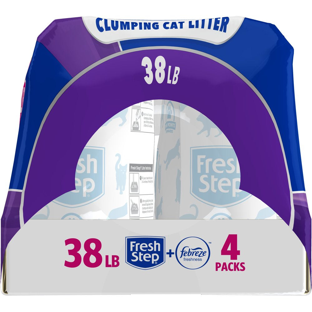 Fresh Step Multi-Cat Scented Litter with the Power of Febreze, Clumping Cat Litter, 38 Lbs Animals & Pet Supplies > Pet Supplies > Cat Supplies > Cat Litter The Clorox Company   