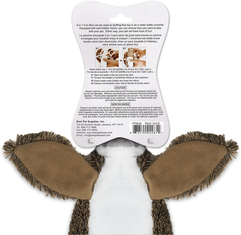 Best Pet Supplies 2-In-1 Fun Skin Stuffless Dog Squeaky Toy and Plush Toys Animals & Pet Supplies > Pet Supplies > Dog Supplies > Dog Toys Best Pet Supplies   