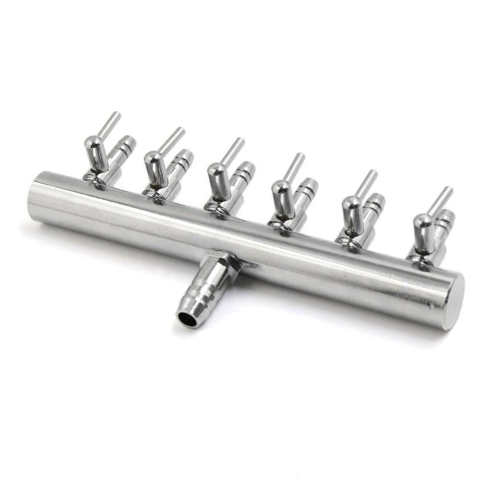 Stainless Steel Aquarium Fish Tank 6 Ways Air Flow Splitter Lever Control Valve Animals & Pet Supplies > Pet Supplies > Fish Supplies > Aquarium & Pond Tubing Unique-Bargains   