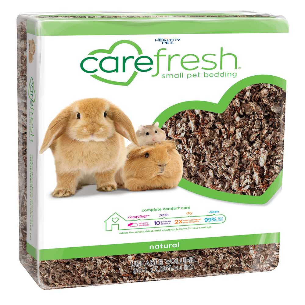 Carefresh Small Pet Soft Paper Bedding, Natural, 60L Animals & Pet Supplies > Pet Supplies > Small Animal Supplies > Small Animal Bedding Healthy Pet   