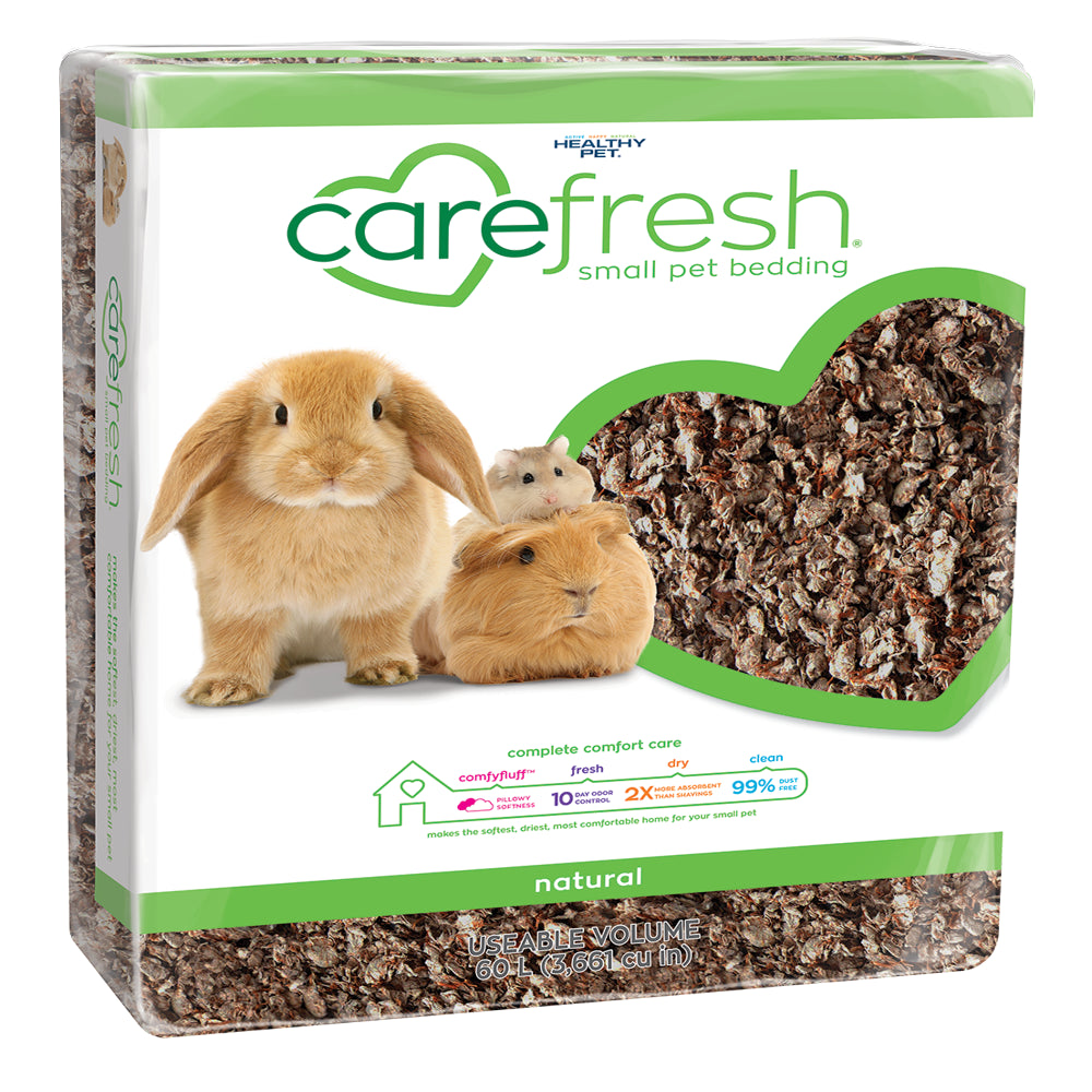 Carefresh Small Pet Soft Paper Bedding, Natural, 60L