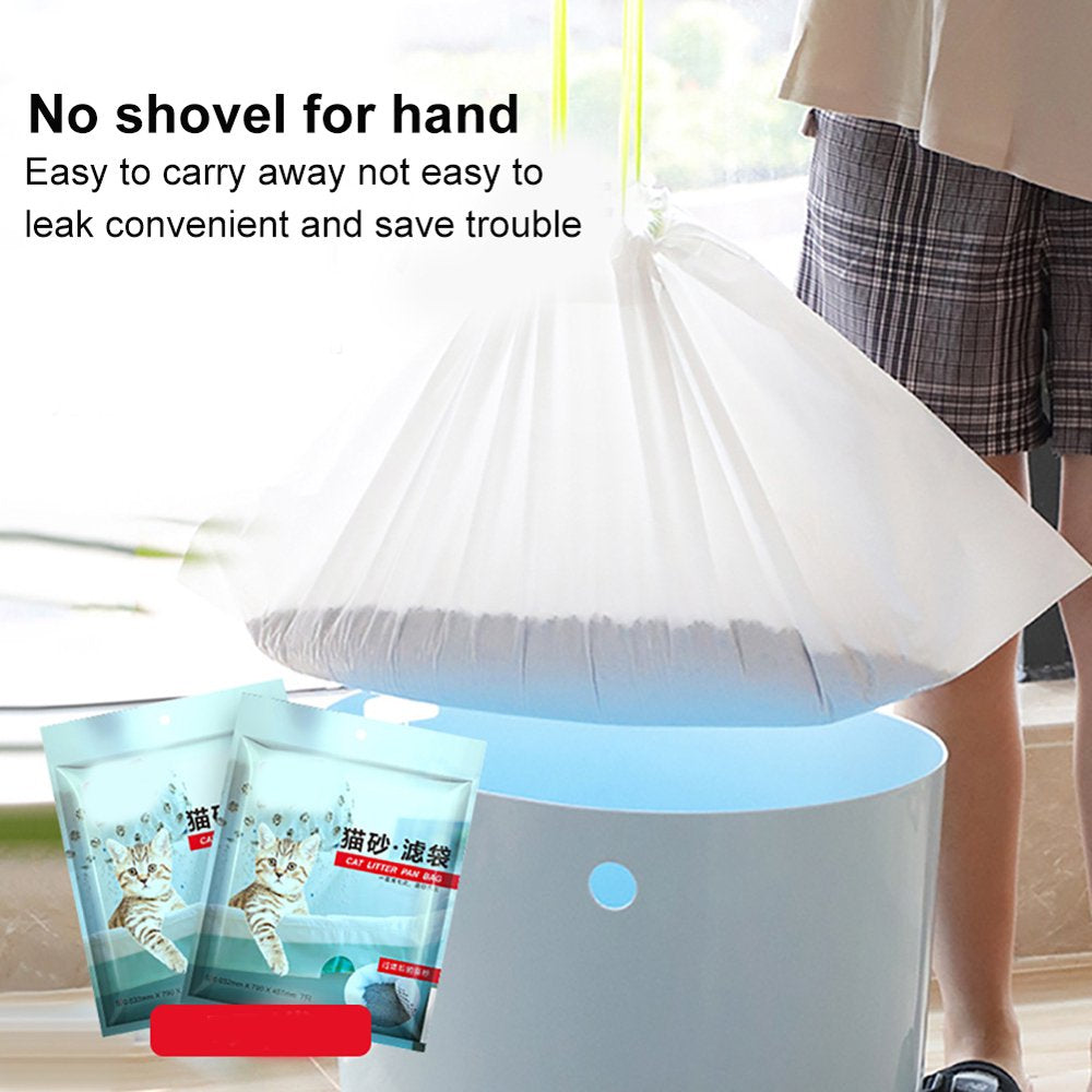 Shulemin 7Pcs/Pack Drawstring Pet Cats Sand Filter Bag Litter Pan Pouch Cleaning Supplies,L Animals & Pet Supplies > Pet Supplies > Cat Supplies > Cat Litter Shulemin   