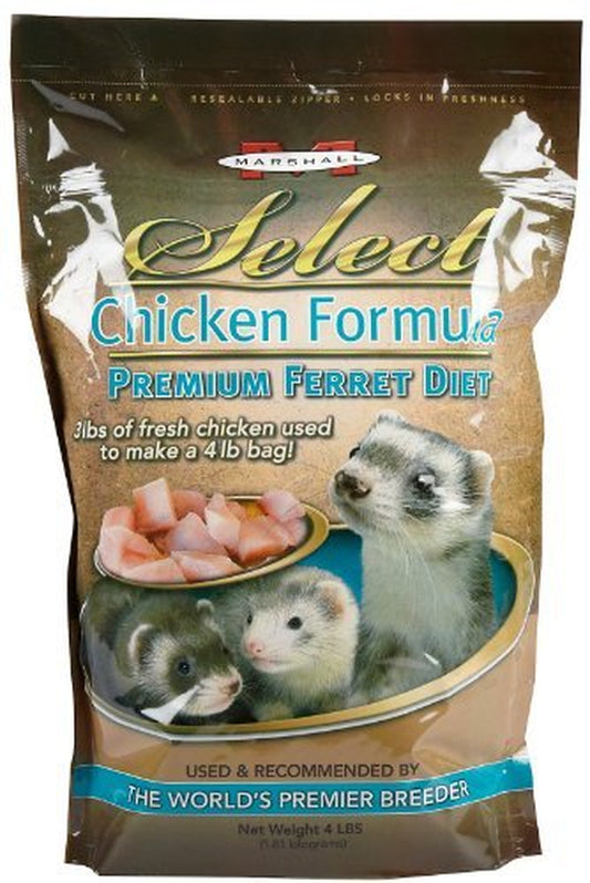 Marshall Pet Products Select Chicken Formula Ferret Food, 4 Lb