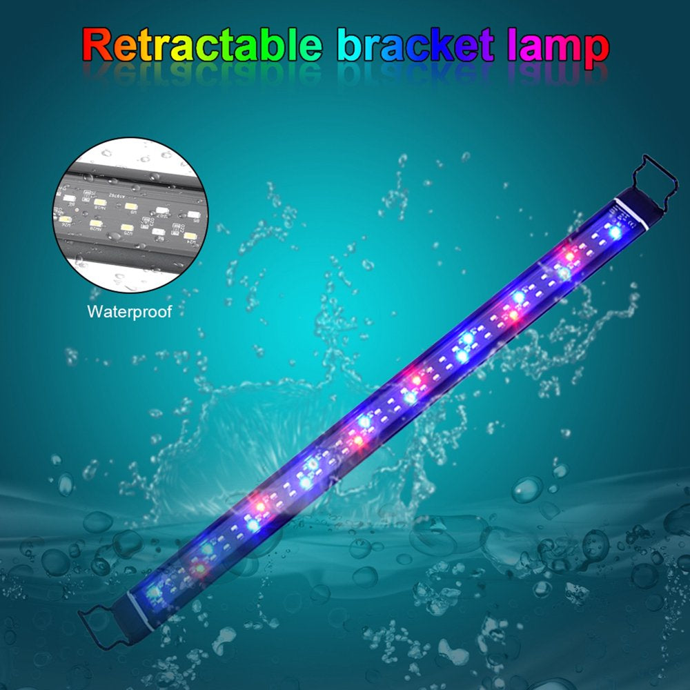 Full-Spectrum Aquarium Light with Aluminum Alloy Shell Extendable Brackets-Light Animals & Pet Supplies > Pet Supplies > Fish Supplies > Aquarium Lighting SQUARE CARMEN   