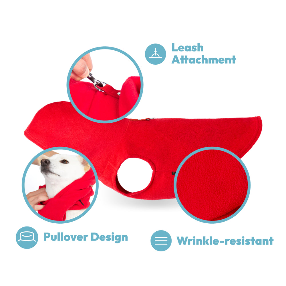 Gooby Fleece Vest Hoodie Dog Sweater - Green, X-Small - Warm Pullover Dog Hoodie with O-Ring Leash Animals & Pet Supplies > Pet Supplies > Dog Supplies > Dog Apparel Inafiction USA, Inc. dba Gooby Pet Fashion   