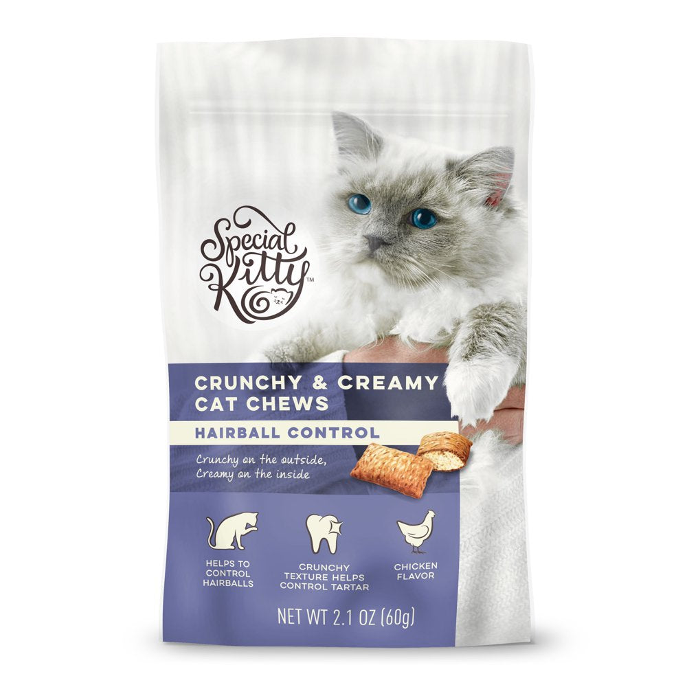 Special Kitty Hairball Control Crunchy & Creamy Cat Treats, Chicken Flavor, 2.1 Oz Animals & Pet Supplies > Pet Supplies > Cat Supplies > Cat Treats Wal-Mart Stores, Inc.   