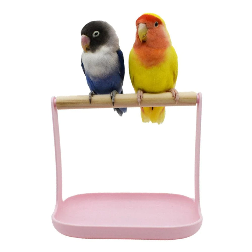 Bird Perch Stand Tabletop, Parrot Playground Bird Gym Natural Wooden Perch Play Stand Platform for Parrots Parakeets Canaries Cockatiels Lovebirds Animals & Pet Supplies > Pet Supplies > Bird Supplies > Bird Gyms & Playstands perfeclan   
