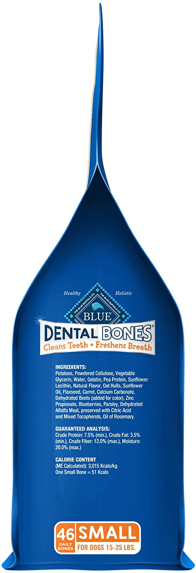 Blue Buffalo Dental Bones Natural Adult Dental Chew Dog Treats