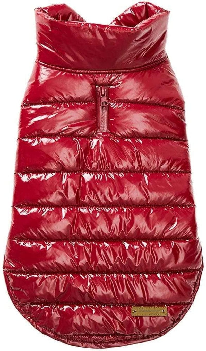 Blueberry Pet Cozy & Comfy Windproof Lightweight Quilted Fall Winter Glossy Dog Puffer Jacket in Mauve Pink, Back Length 12.5", Size 10, Warm Coat for Small Dogs Animals & Pet Supplies > Pet Supplies > Dog Supplies > Dog Apparel Blueberry Pet Deep Rouge Size 20 (Pack of 1) 