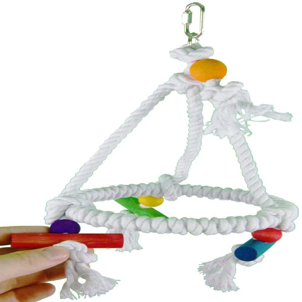 Bonka Bird Toys 1422 Rope Pyramid Small Swing Bird Toy Animals & Pet Supplies > Pet Supplies > Bird Supplies > Bird Toys Bonka Bird Toys   