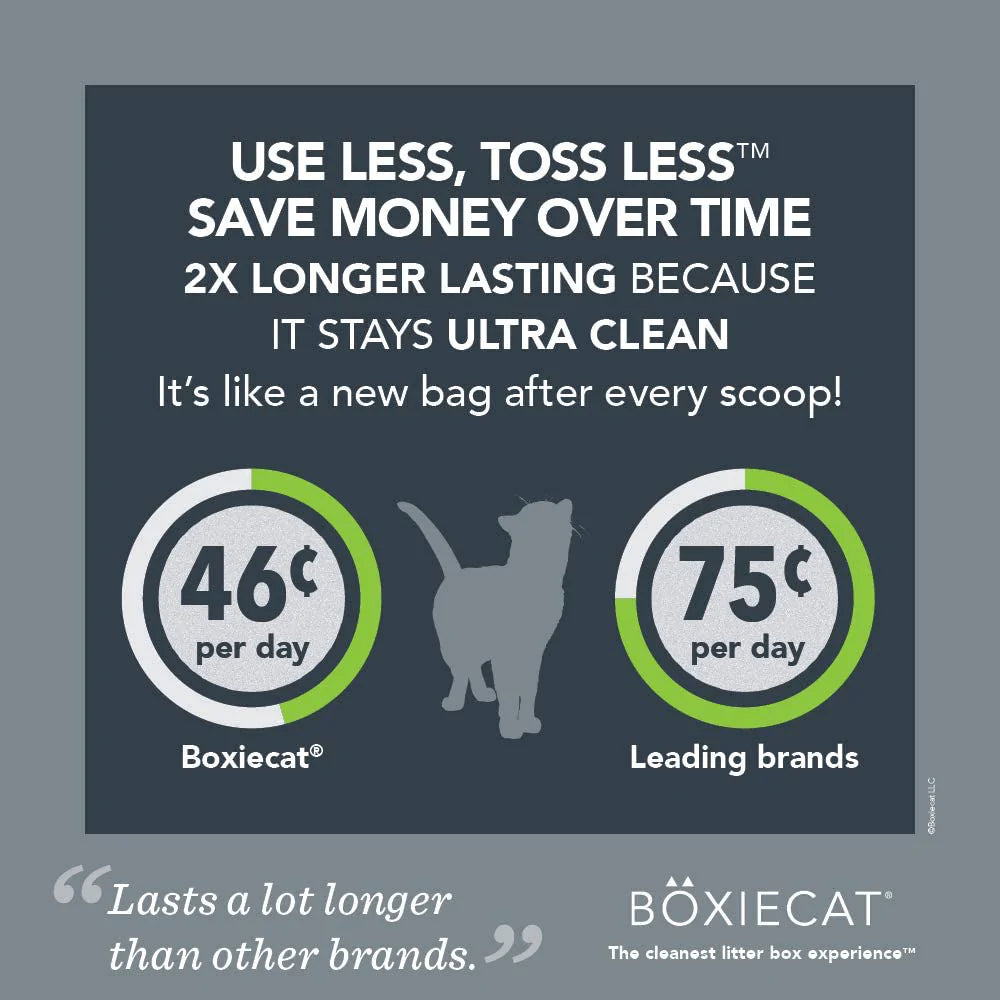Boxiepro Deep Clean, Scent Free, Probiotic Clumping Cat Litter - Clay Formula - Cleaner Home - Ultra Clean Litter Box, Probiotic Powered Odor Control, Hard Clumping Litter, 99.9% Dust Free Animals & Pet Supplies > Pet Supplies > Cat Supplies > Cat Litter Boxiecat   