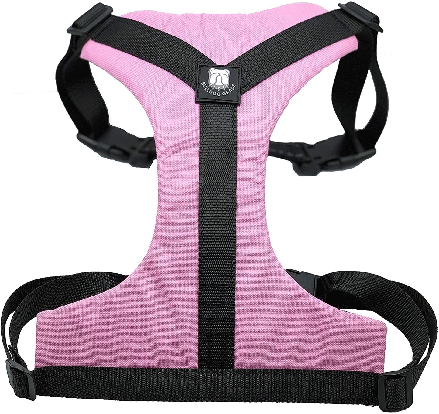 Bulldog Grade No Pull Dog Harness - Custom Fit, Reflective Vest Harnesses with Handle Designed for English Bulldogs, French Bulldogs, and American Bulldogs (Small, Canine Khaki Camo) Animals & Pet Supplies > Pet Supplies > Dog Supplies > Dog Apparel Bulldog Grade Piggy Pink Small 