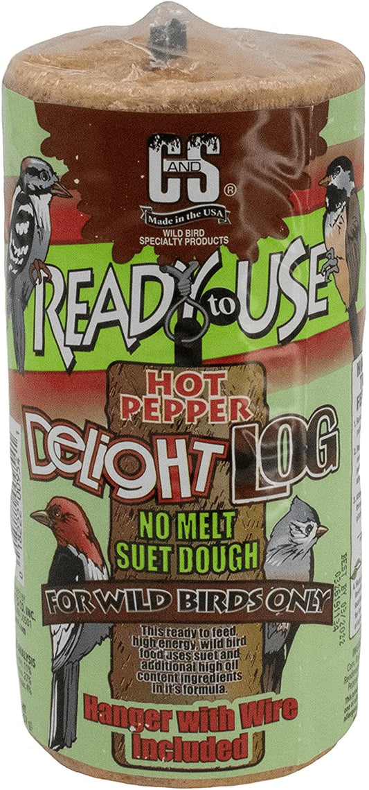 C & S Products CS08954 C&S RTU Hot Pepper Delight Log, 2 Pounds (Pack of 1), None Animals & Pet Supplies > Pet Supplies > Bird Supplies > Bird Treats C&S   