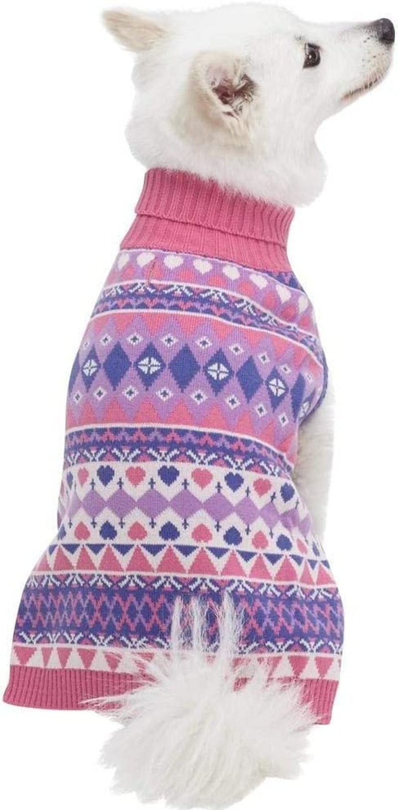 Blueberry Pet 2023 New Heart Dog Sweater Valentine’S Day Clothes for Large Girl Dogs, Hot Pink Pullover Crewneck Holiday Apparel, Back Length 20” Animals & Pet Supplies > Pet Supplies > Dog Supplies > Dog Apparel Blueberry Pet Carnation Pink and Sheer Lilac 10 inch (Pack of 1) 