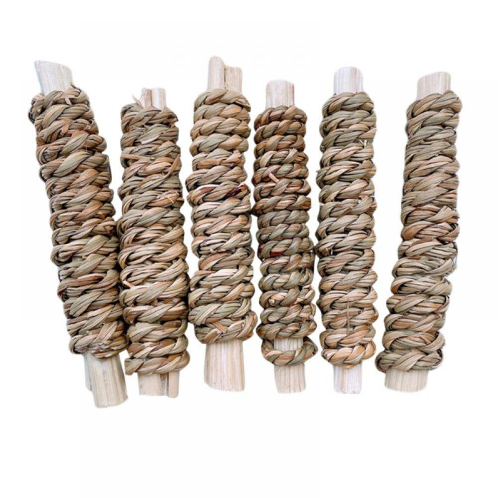 Forzero 6 Pack Natural Timothy Hay Sticks, Timothy Grass Molar Stick Chew Toys for Rabbits, Chinchillas, Guinea Pigs, Hamsters and Other Small Animals Treats. Animals & Pet Supplies > Pet Supplies > Small Animal Supplies > Small Animal Treats Forzero   