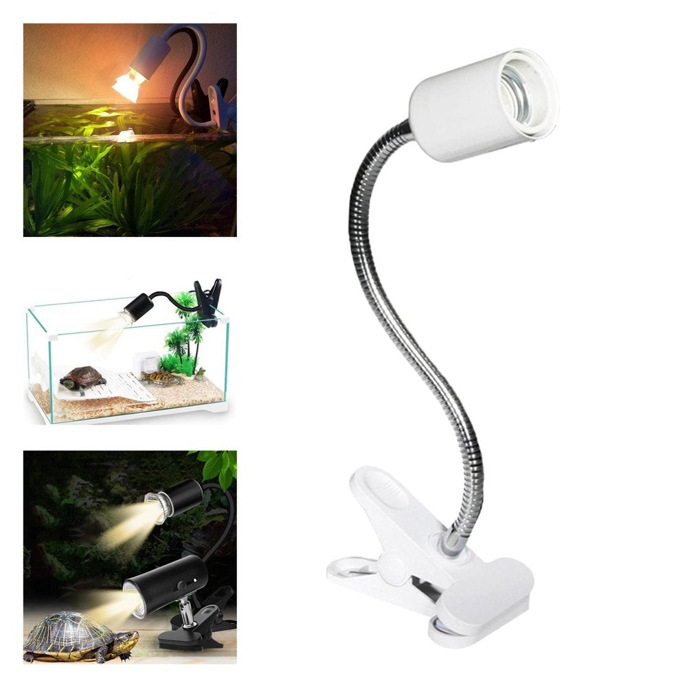 Porcelain Reptile Aquarium Heat Lamp Heating Light W/360 Degree Rotatable Clip Basking B for Aquarium Habitat Bird Turtle Switch Button Animals & Pet Supplies > Pet Supplies > Reptile & Amphibian Supplies > Reptile & Amphibian Habitat Heating & Lighting FITYLE   