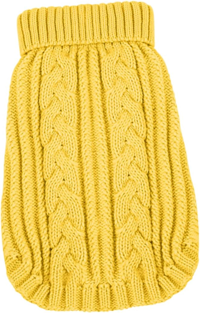 POPETPOP Cat Sweater for Cats Dresses for Winter Plain Hoodies Small Dog Sweaters Cat Hoodie Sweater Puppy Sweater Jacket Clothing Vest Party Dog Cloth Dog Clothes Yellow Pet Dog'S Clothes Animals & Pet Supplies > Pet Supplies > Dog Supplies > Dog Apparel POPETPOP Yellow XS 