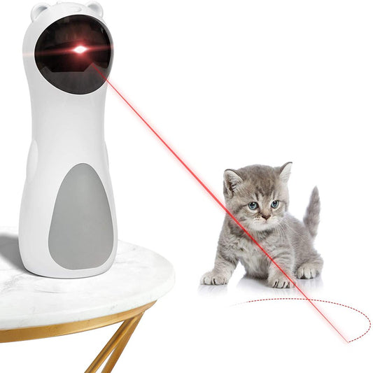 Cat Laser Toy Automatic Interactive Toys for Cats Kitten Dogs USB Charging and Battery Powered 5 Random Pattern Fast Slow Light Flashing Model Animals & Pet Supplies > Pet Supplies > Cat Supplies > Cat Toys TiokMc   