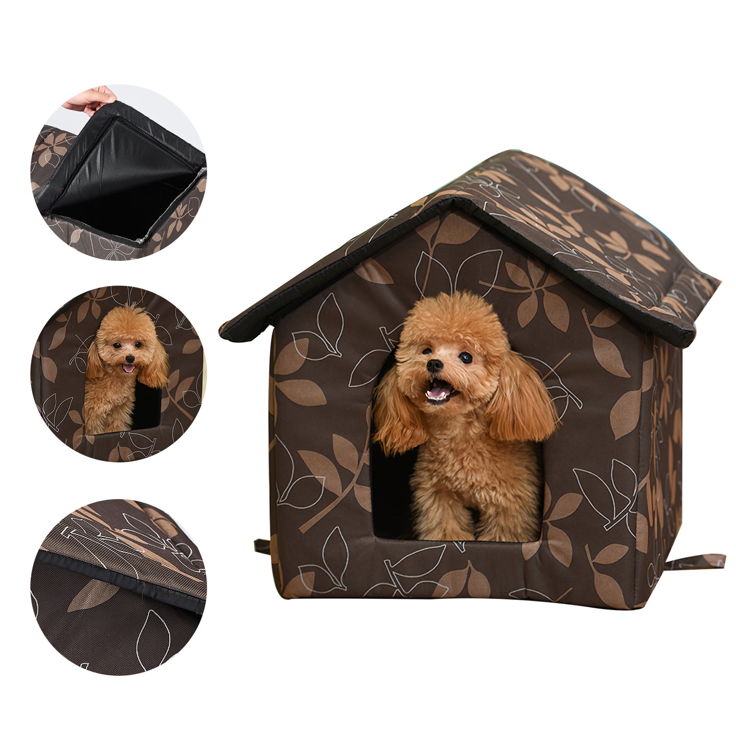 Waterproof Cat Hide House Breathable Pet Carry House Large Capacity Pet Carry Bag Portable Pet House Shelter for Outdoor Animals & Pet Supplies > Pet Supplies > Dog Supplies > Dog Houses QYMHOODS   