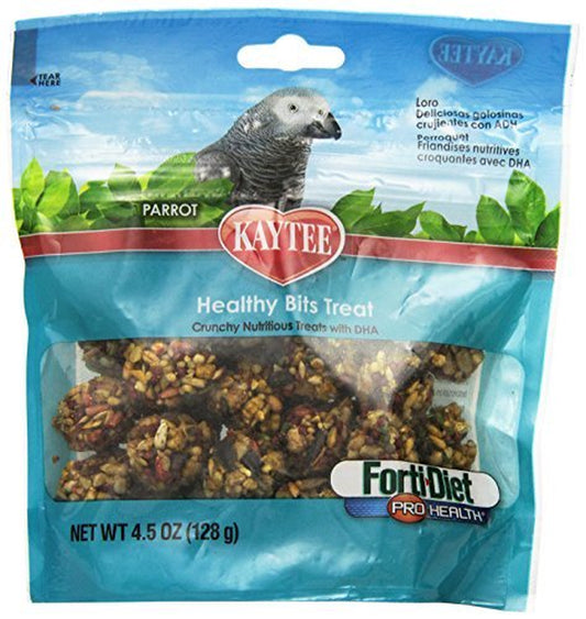 Kaytee Forti-Diet Pro Health Healthy Bits Parrot Bird Treats, 4.5-Oz Bag Animals & Pet Supplies > Pet Supplies > Bird Supplies > Bird Treats Kaytee   