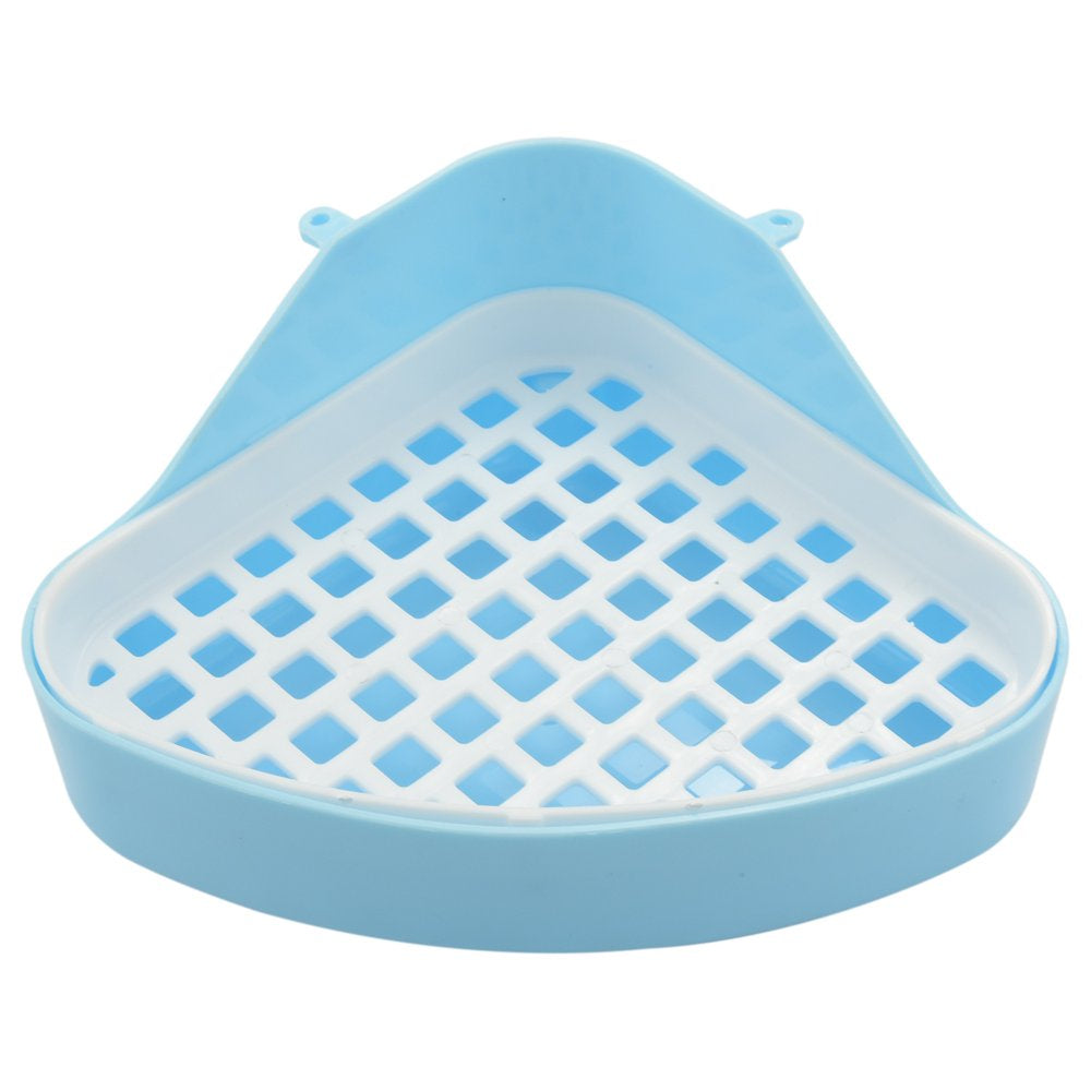 Deoxygene Rabbit Toilet Litter Tray,Small Animal Toilet Corner Potty, Pet Litter Trays Corner for Rabbit, Hamster (Blue) Animals & Pet Supplies > Pet Supplies > Small Animal Supplies > Small Animal Bedding Deoxygene   