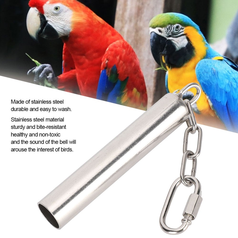 LYUMO Stainless Steel Bells Toys for Birds,Bird Bell Toys,Squirrel Bells Stainless Steel Bells Toys for Birds Large African Greys Macaws