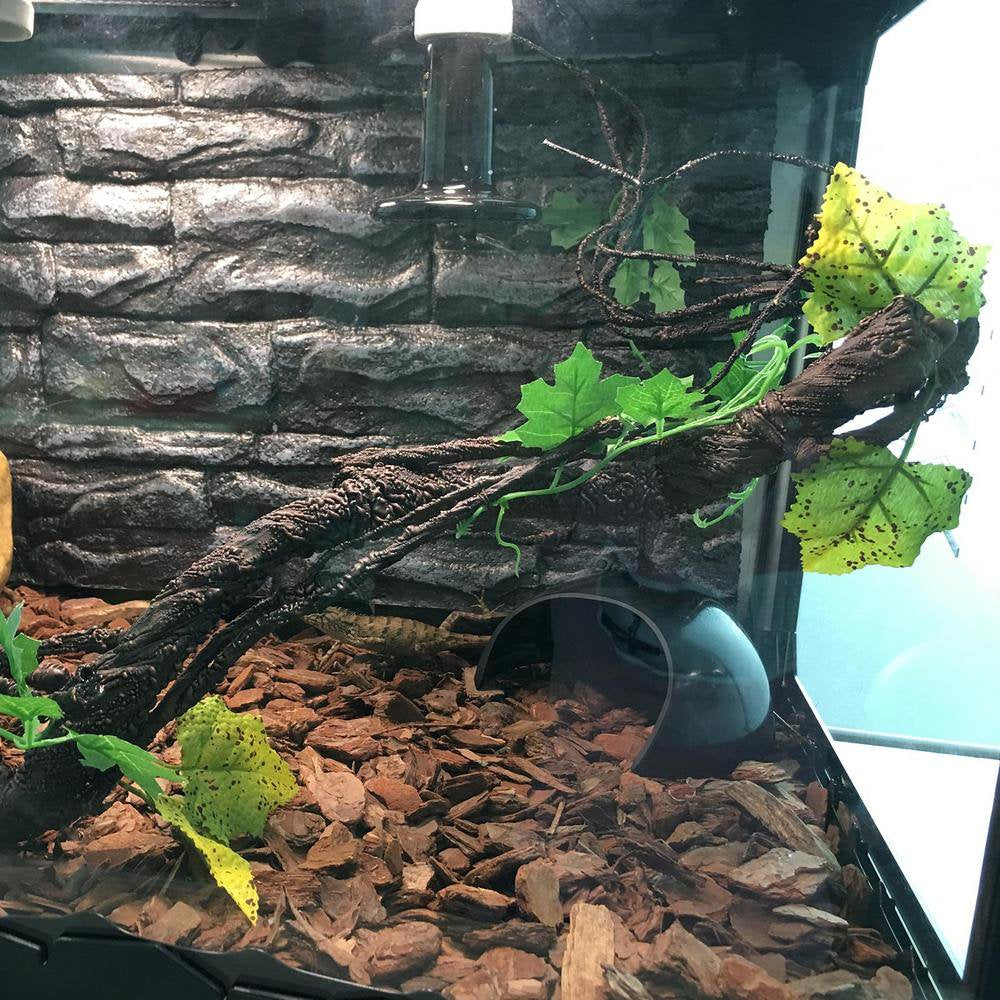 Fovolat Reptile Climbing Vines Plastics Jungle Vines Branches Pet Tank Habitat Terrarium Decor for Geckos Hermit Crabs Snakes and More Reptile Perched Competent Animals & Pet Supplies > Pet Supplies > Small Animal Supplies > Small Animal Habitat Accessories Fovolat   