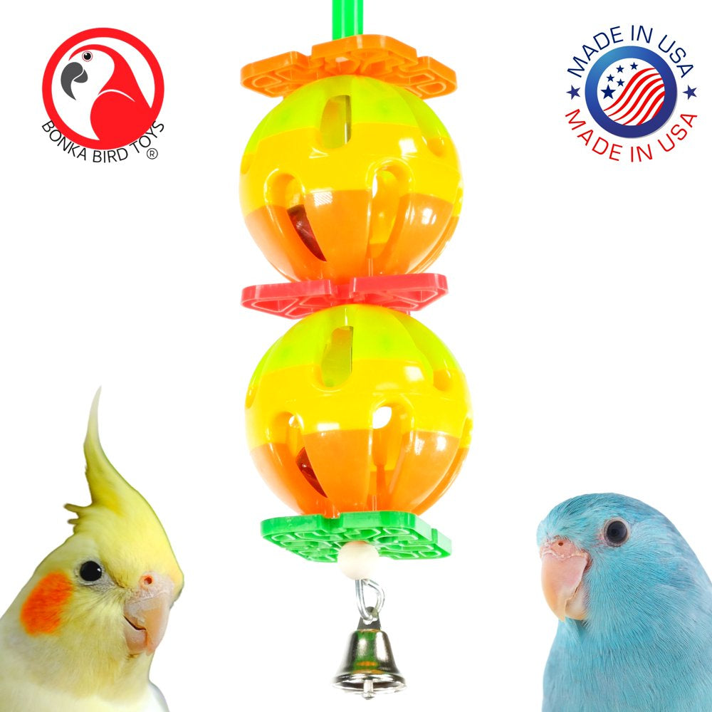 Bonka Bird Toys 1570 Twin Ball Bird Toy. Animals & Pet Supplies > Pet Supplies > Bird Supplies > Bird Toys Bonka Bird Toys   