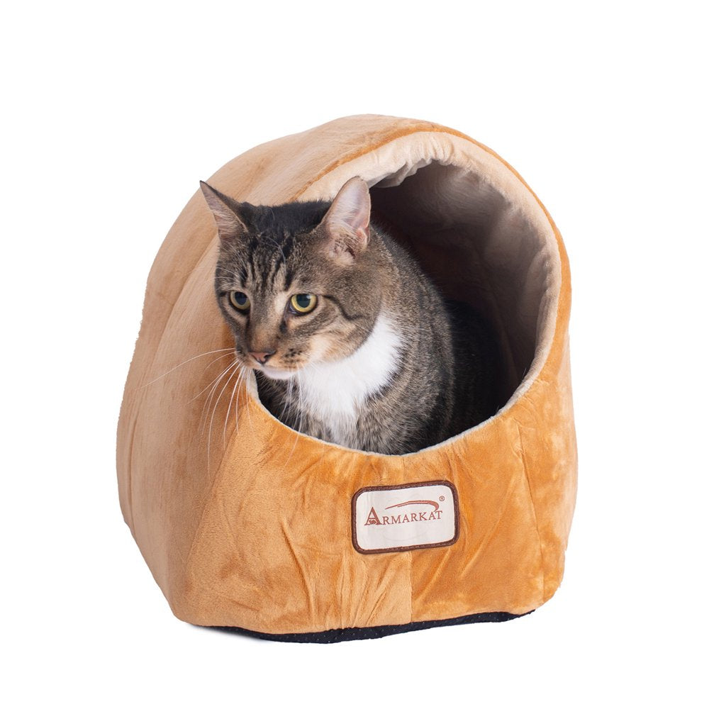Armarkat Covered Pet Cat Bed, Brown Animals & Pet Supplies > Pet Supplies > Cat Supplies > Cat Beds Aeromark Intl Inc   